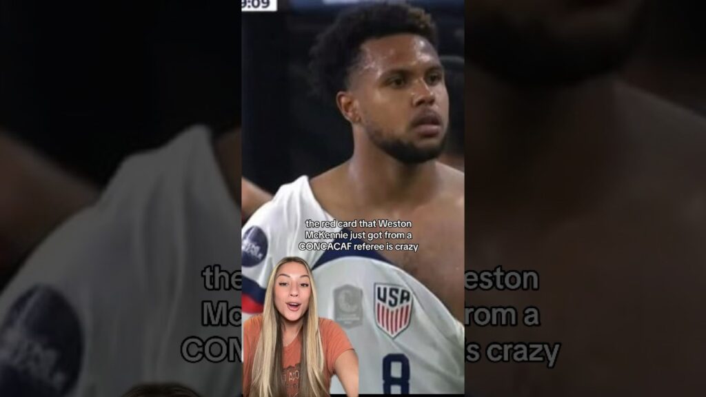Weston McKennie did not deserve a red card 😳 #shorts