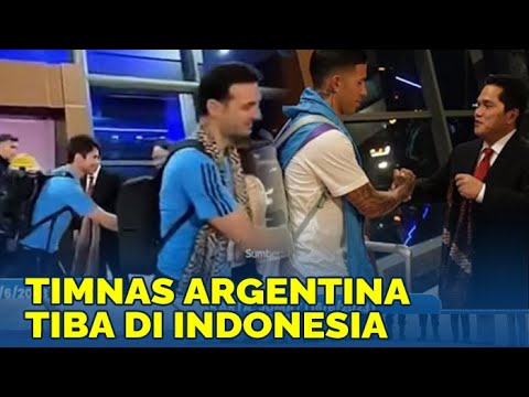🔴LIVE: Timnas Argentina Tiba di Indonesia, Dimana Lionel Messi dan Angel di Maria?