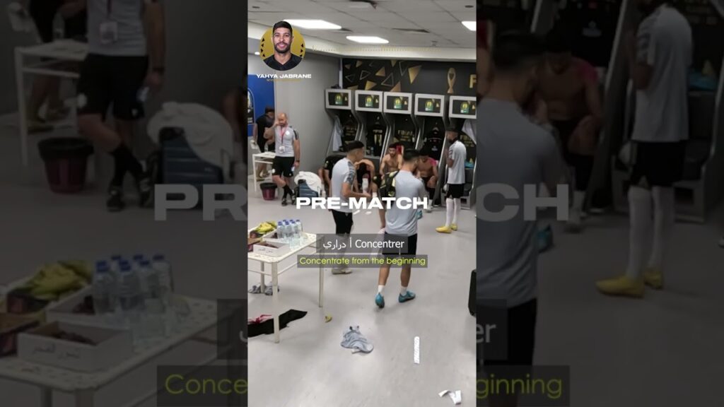 Wydad AC’s skipper Yahya Jabrane team talk ahead of a #TotalEnergiesCAFCL final! #shorts