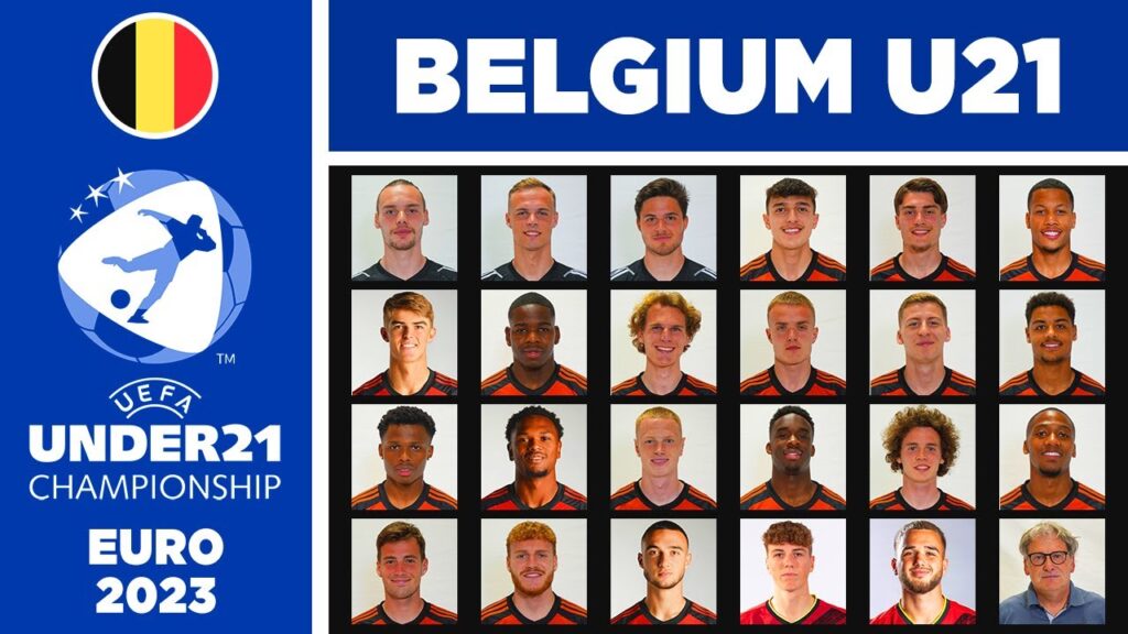 BELGIUM U21 SQUAD EURO 2023 | UEFA UNDER 21 CHAMPIONSHIP GEORGIA - ROMANIA 2023