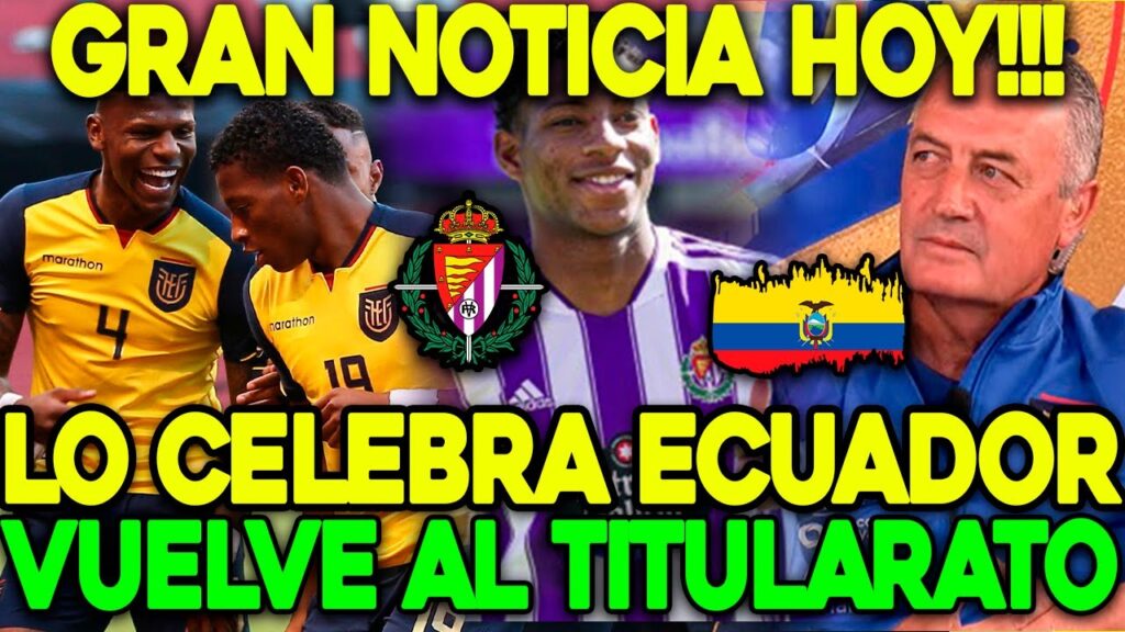 ¡TREMENDO NOTICIÓN HOY! ROBERT ARBOLEDA Y GONZALO PLATA DAN BUENA NOTICIA A LA SELECCIÓN DE ECUADOR ¡TREMENDO NOTICIÓN HOY! ROBERT ARBOLEDA Y GONZALO PLATA DAN BUENA NOTICIA A LA SELECCIÓN DE ECUADOR