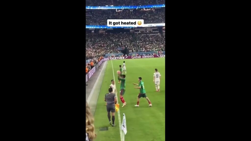 Another angle of the clash between Sergiño Dest and Gerardo Arteaga