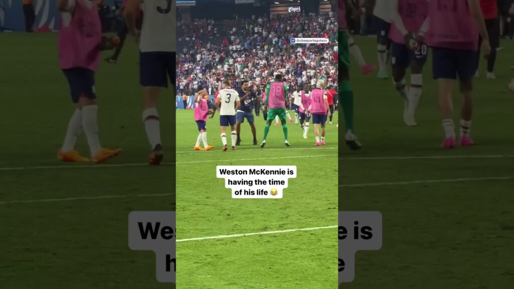 Weston McKennie is having the time of his life! 😆