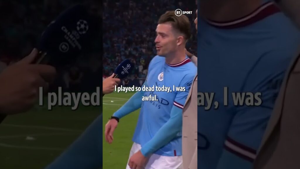 Jack Grealish was lost for words after winning the treble 🥹