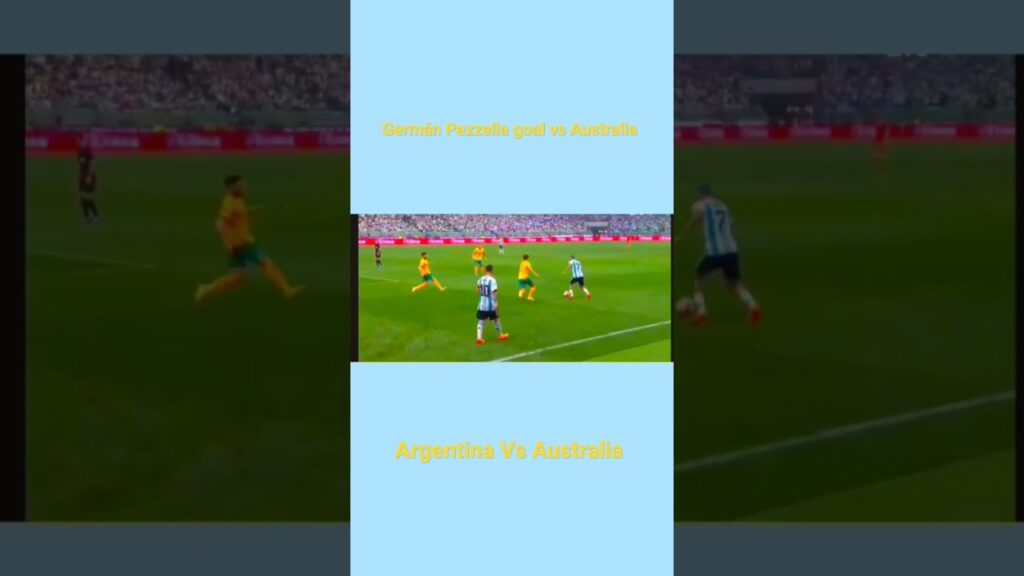 Germán Pezzella goal Vs Australia #pezzella #argentina #argentinafootball #australiafootball #viral