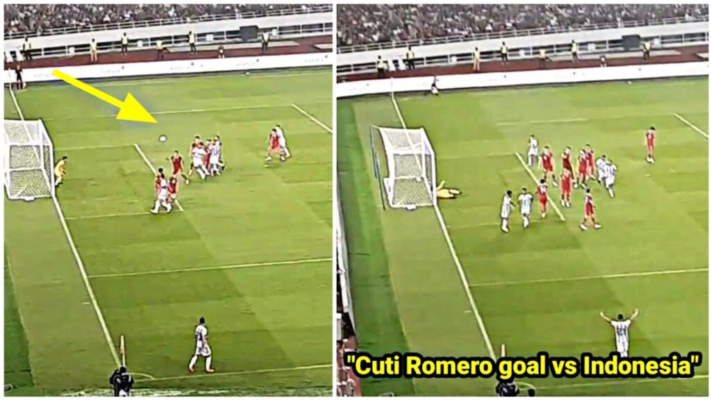 The reaction of Indonesian fans when Cristian Romero scored Argentina's 2nd goal