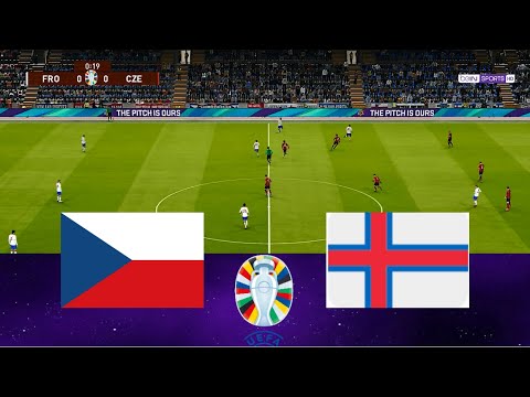 Česká republika vs Faerské ostrovy Kvalifikace na Euro plný zápas simulace pes 2021