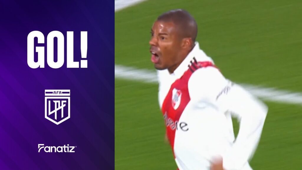 Gol de Nicolás de la Cruz | River 1-0 Defensa y Justicia | LPF #TorneoBinance Fecha 19