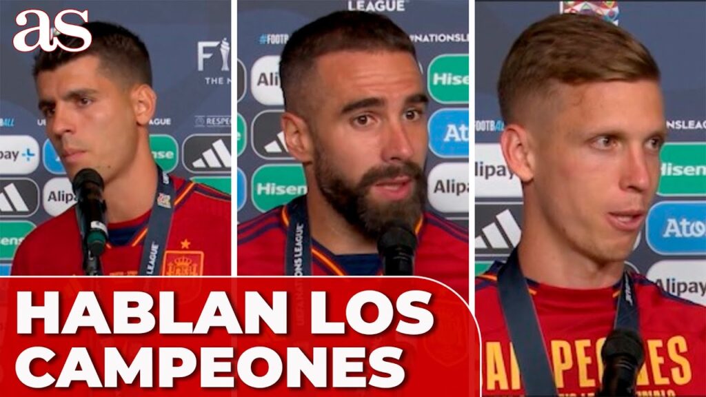 ESPAÑA habla TRAS GANAR LA NATIONS LEAGUE | CARVAJAL, MORATA, DANI OLMO... | DIARIO AS