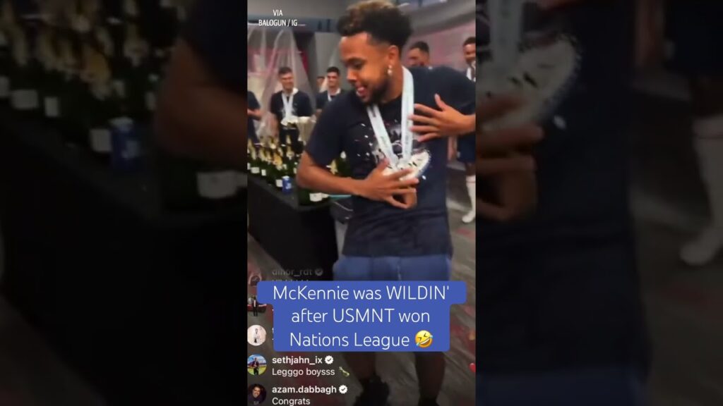 Weston McKennie's MVP-level celebration after #USMNT beat Canada 🏆