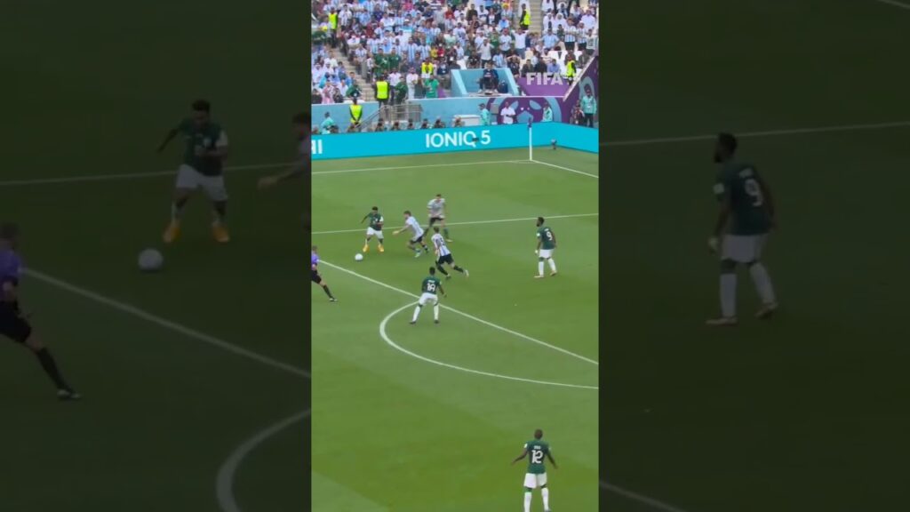 Salem Al-Dawsari's winning goal stuns Argentina in Saudi Arabia 🇸🇦 | #shorts #goals #highlights