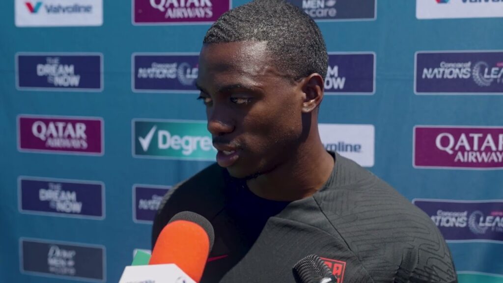 USMNT Tim Weah pregame; Team USA faces Canada in final of Nations League