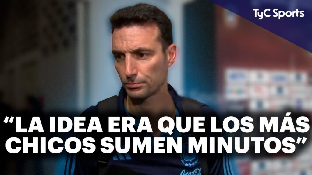 LIONEL SCALONI 🔥 "A GARNACHO Y BUONANOTTE NO QUIERO APURARLOS, TIENEN TODO UN FUTURO POR DELANTE" ⚽