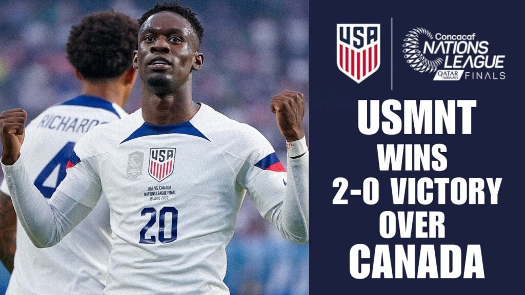 USMNT WINS SECOND STRAIGHT CONCACAF NATIONS LEAGUE TITLE WITH 2 0 VICTORY OVER CANADA | Update 24.7
