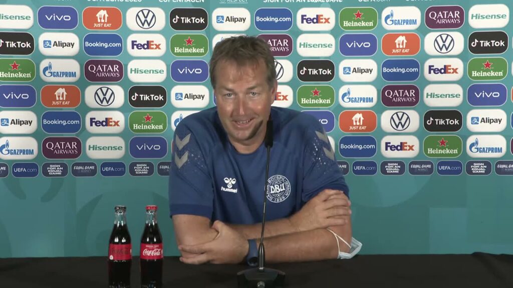 Kasper Hjulmand - Russia v Denmark - Pre-Match Press Conference - Euro 2020