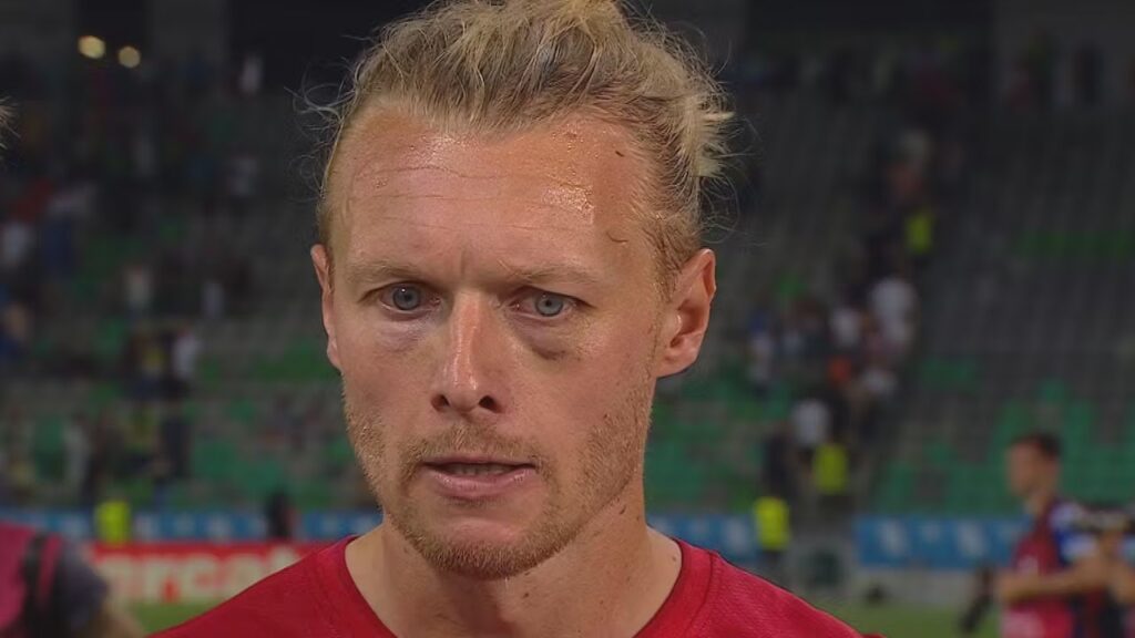 Simon Kjær Interview After Slovenia Vs Denmark - 19 June 2023