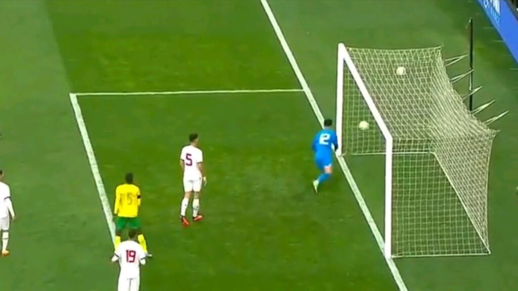 South Africa vs Morocco (2-1) Munir Mohamedi Failed to hold Percy Tau Shot, Match Highlights.