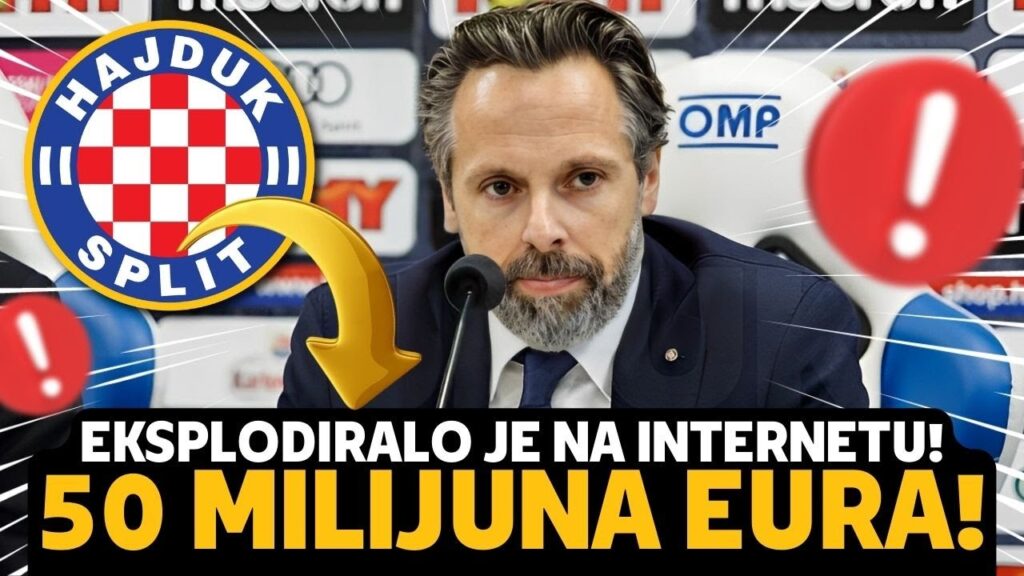 💥BOŽE MOJ! TO NITKO NIJE OČEKIVAO! TO JE PUNO NOVCA! HAJDUK SPLIT DNEVNE NOVOSTI!