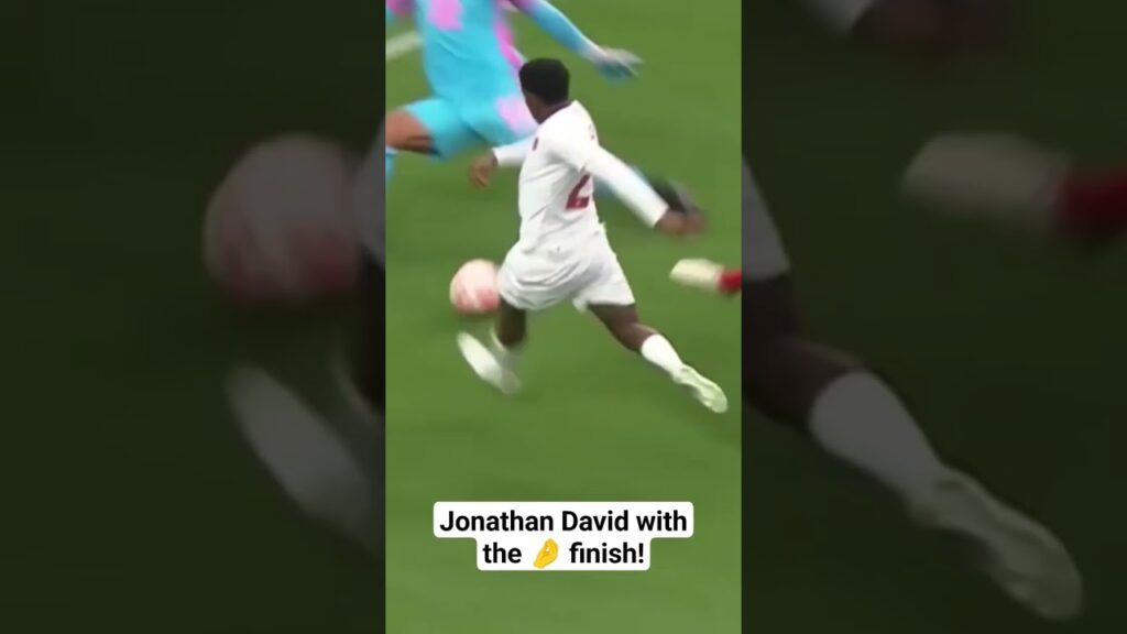 Jonathan David with the finish for Canada! #shorts 🤌💥🤯 #football #soccer #canadasoccer