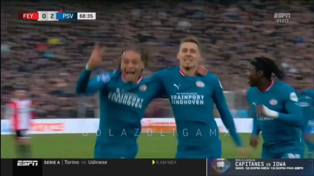 Gol de Thorgan Hazard hoy | Feyenoord vs Psv 2023
