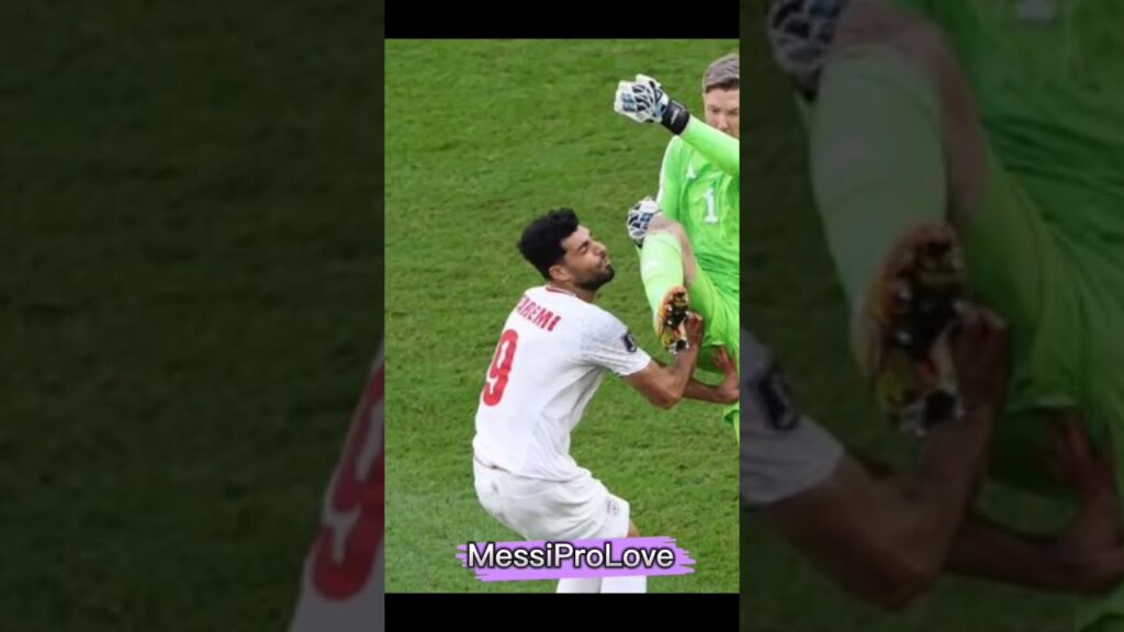 Wayne Hennessey red card vs Iran,Wales 0-2 Iran,#shorts #wales #iran #qatar #fifaworldcup2022 #omg🥶😰