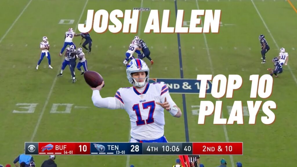 Josh Allen Top 10 Plays (2018-2021)