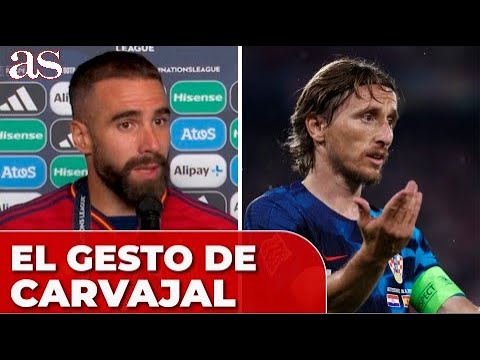 CROACIA - ESPAÑA | El GESTO de CARVAJAL con MODRIC al ACABAR el PARTIDO | DIARIO AS