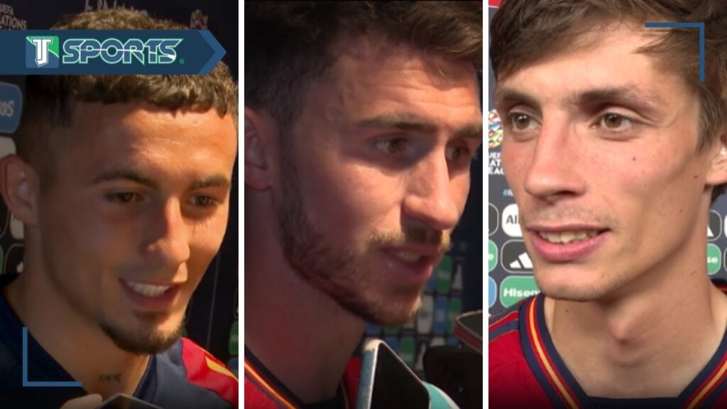 Robin Le Normand, Yéremy Pino & Aymeric Laporte REACCIONAN a la VICTORIA de España sobre Italia
