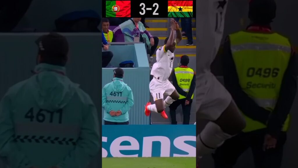 Portugal vs Ghana 🇵🇹 3-2🇬🇭 2 worldcup2022 Bukari troll CR7😆  #highlights #football #shorts #ronaldo