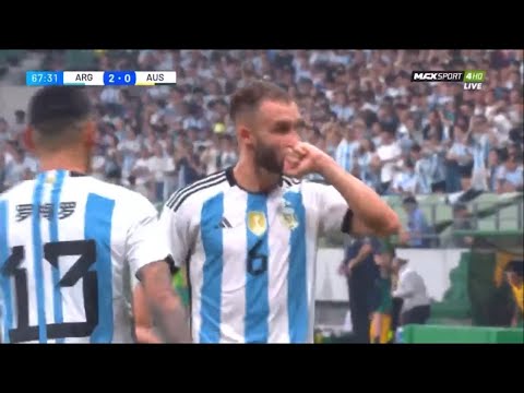 German Pezzella goal vs Australia 2-0