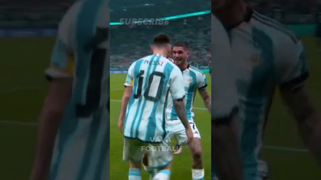 De Paul going crazy for messi 😂 #shorts