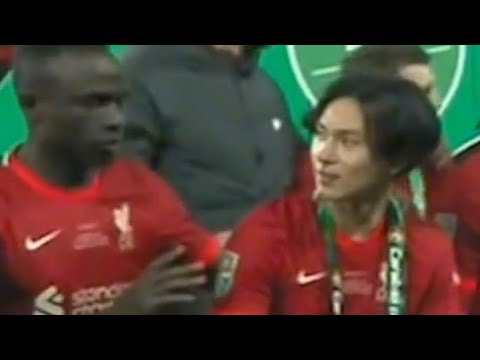 Takumi Minamino didn't break Sadio Mane's plea to pop champagne #shorts