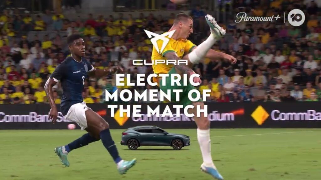 ⚡ CUPRA Electric Moment of the Match: Mitch Duke's karate kick v Ecuador ⚡