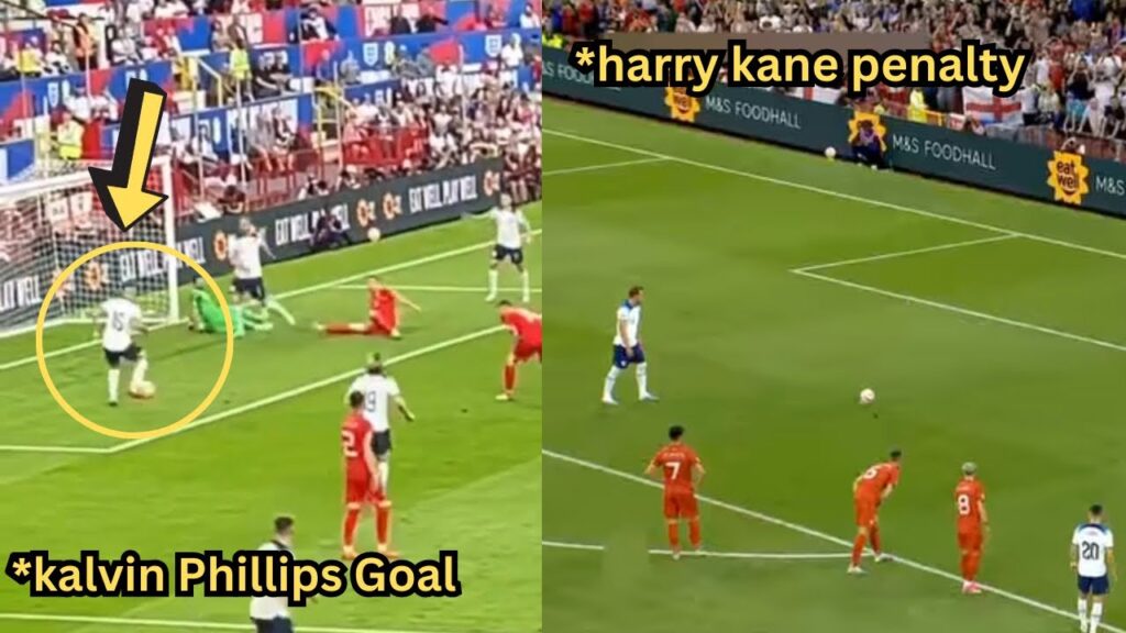 Kalvin Phillips Goal & Harry Kane Penalty Goal vs North Macedonia | England vs North Macedonia.