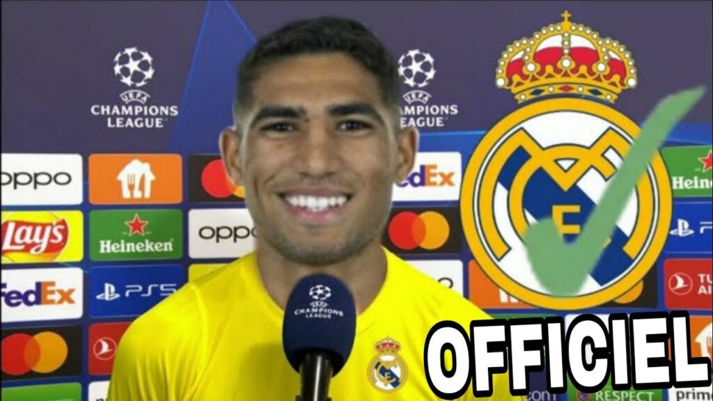 OFFICIEL ! ACHRAF HAKIMI SIGNE AU REAL MADRID !