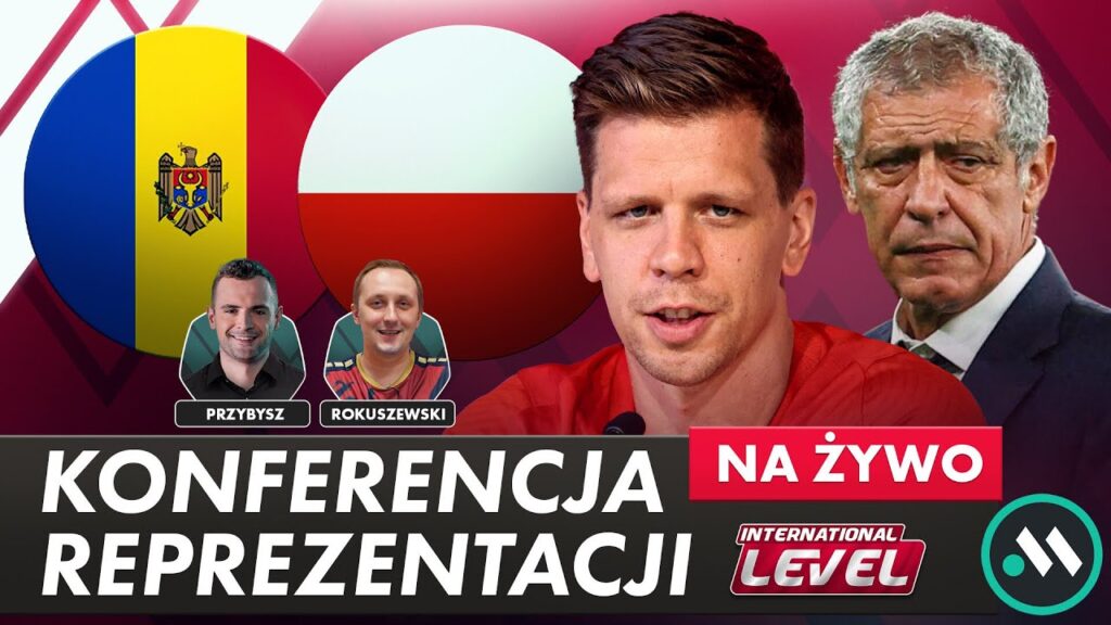 SZCZĘSNY I SANTOS NA KONFERENCJI PRZED MOŁDAWIA - POLSKA W EL. EURO 2024 + STUDIO