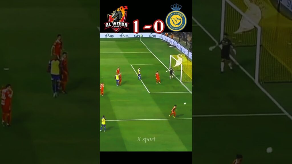 C Ronaldo not lucky Al Wehda vs Al Nassr🔥#shorts #youtube