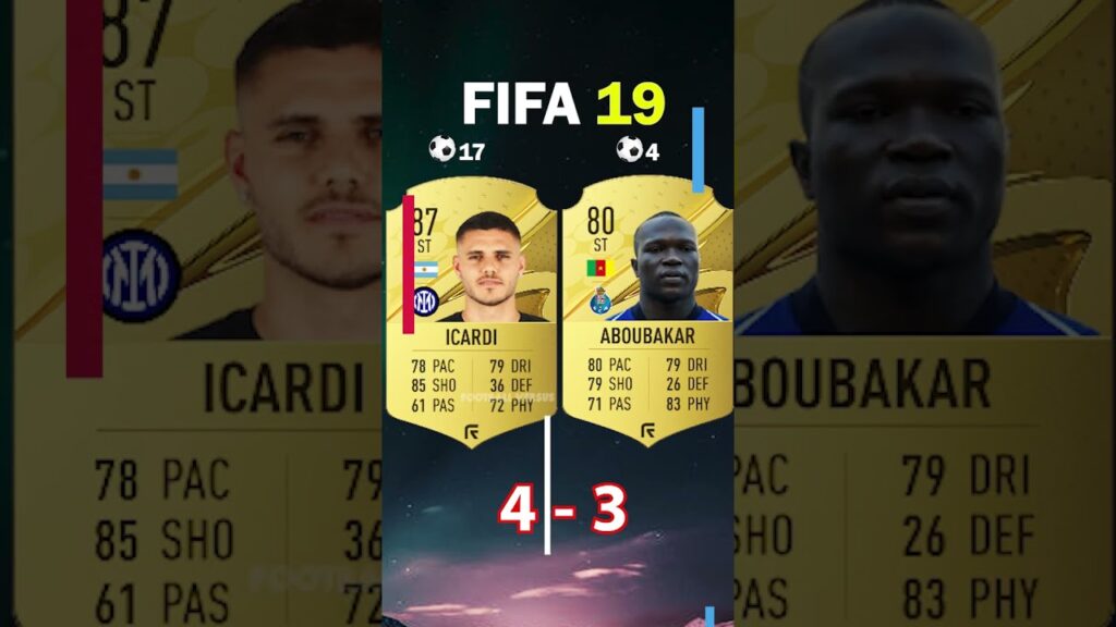 MAURO İCARDİ VS ABOUBAKAR FIFA KARİYERİ 🔥 #shorts #football #futbolcu