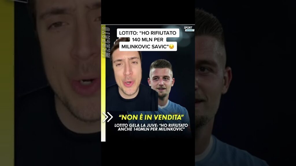 LOTITO:”HO RIFIUTATO 140MLN PER MILINKOVIC”😒 #calcio #shorts #seriea #lazio