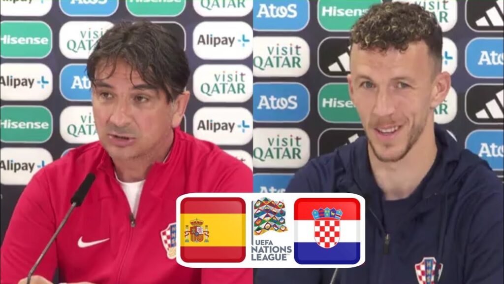 Zlatko Dalić i Ivan Perišić finale Lige nacija na konferenciji za novinare uoči Hrvatska- Španjolska Zlatko Dalić i Ivan Perišić finale Lige nacija na konferenciji za novinare uoči Hrvatska- Španjolska