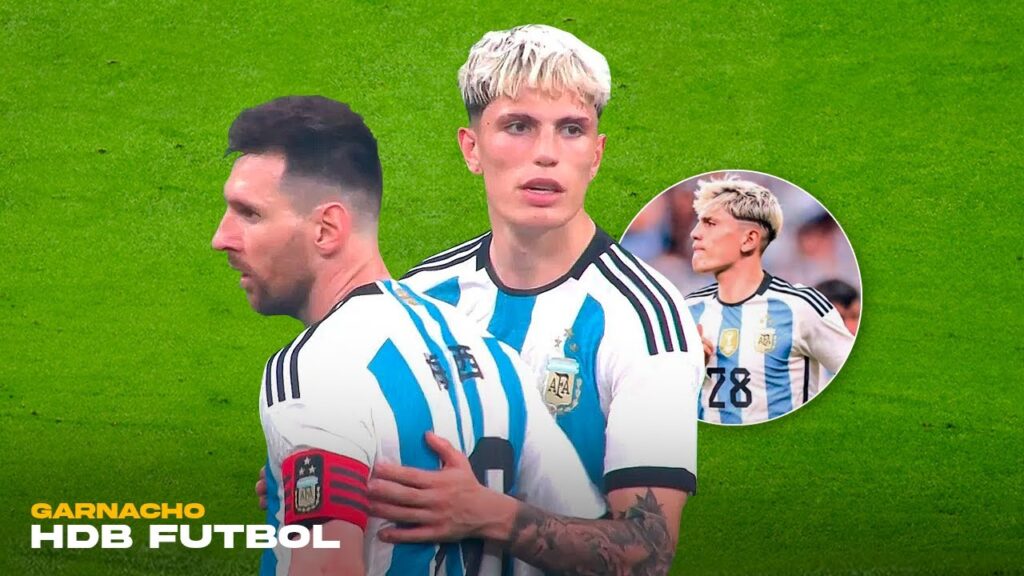 Asi fue el partido Debut de Alejandro Garnacho con la Selección Argentina