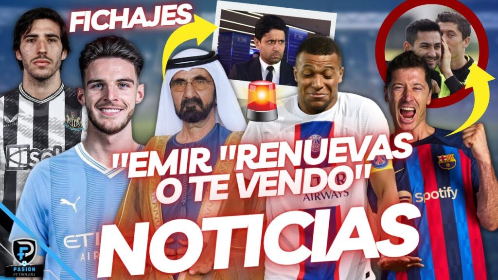 🚨😲Mbappe es Amenazado por Emir del PSG?/Gavi responde los insultos👀 /el Man City gastara millones 🤑✅