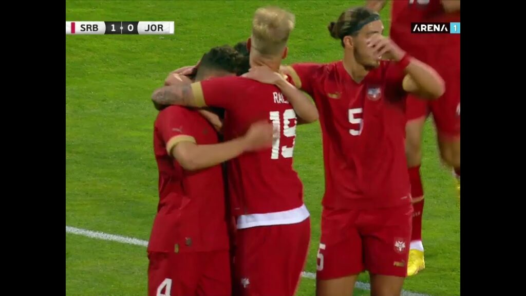 PRVENAC ERAKOVIĆA U DRESU NACIONALNOG TIMA: Gol Srbije za 1:0 protiv Jordana / 16.06.2023.