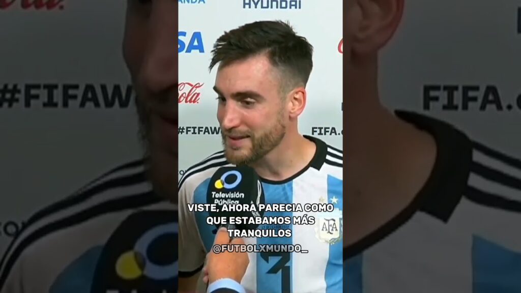 TAGLIAFICO HABLA LUEGO DE LA VICTORIA ANTE CROACIA