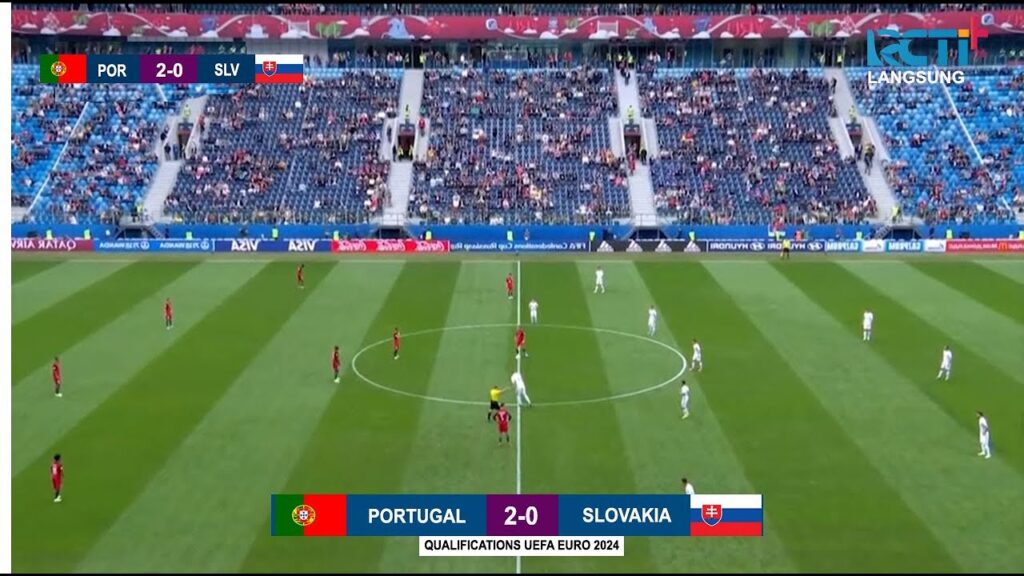 🔴Live RCTI+ | Portugal vs Slovakia | Qualification Euro 2024 Group J. Ronaldo Goal Penalti -Prediksi