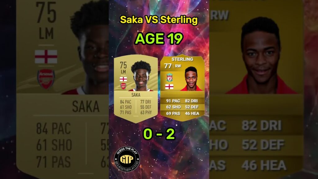 Bukayo Saka or Raheem Sterling 🧐 #shorts