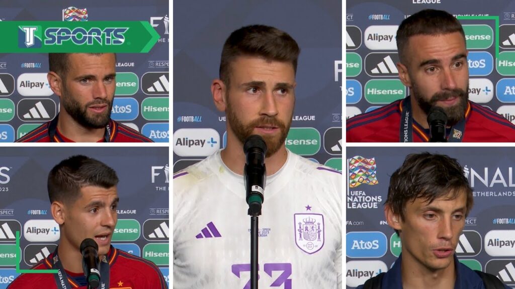 La REACCIÓN de Unai Simón, Nacho, Dani Carvajal, Morata y Robin Le Normand, tras el TÍTULO de España