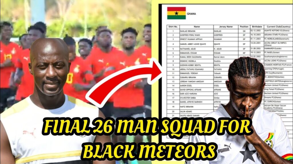 IBRAHIM TANKO NAMES FINAL 26 MAN SQUAD FOR THE BLACK METEORS • KAMALDEEN SULEMANA INCLUDED