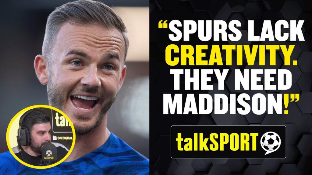 Will Tottenham sign James Maddison? 🤔 @arsenalpodcast says Spurs 'lack creativity!