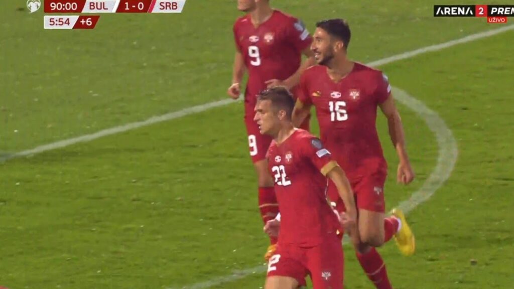 Serbian fans celebrate after Darko Lazović goal vs Bulgaria (Euro qualifiers 2024) ⚽⚽⚽